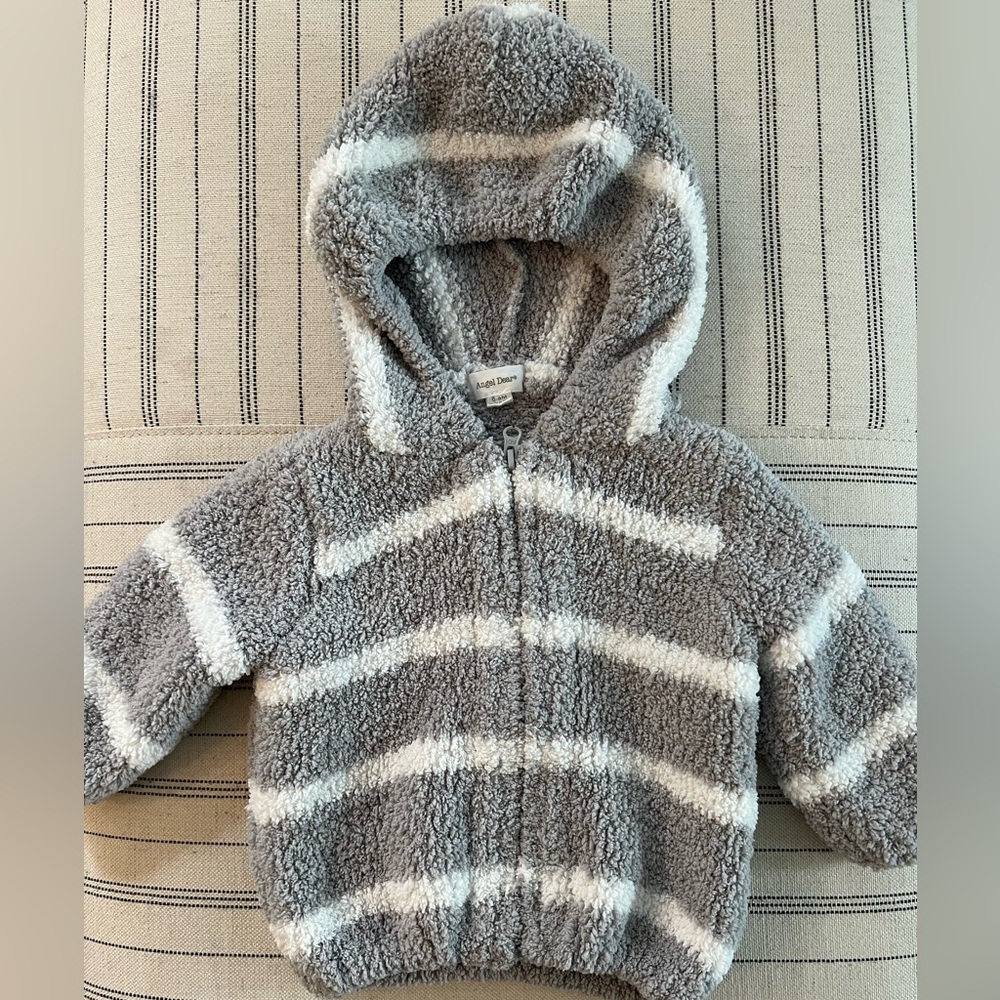 Angel Dear Boys' Striped Hooded Jacket
